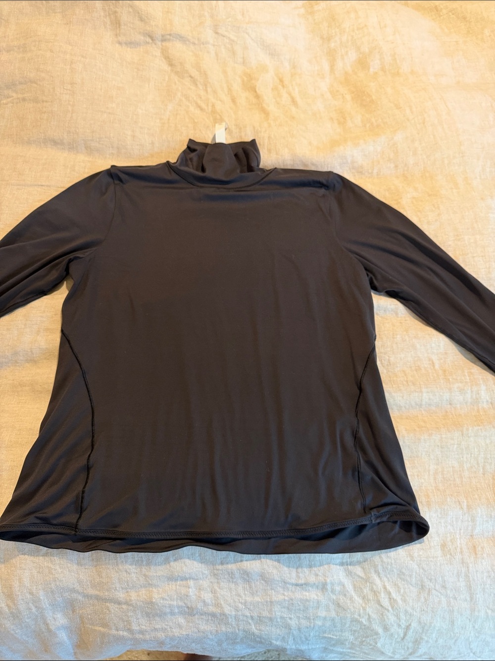 lululemon athletica Black Long-Sleeve Turtleneck Tee